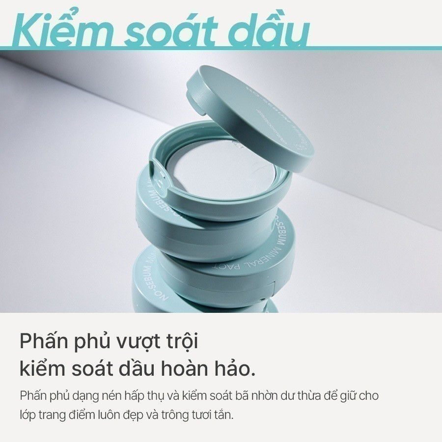 Ảnh Phấn phủ kiềm dầu dạng nén innisfree No Sebum Mineral Pact 8.5g 3