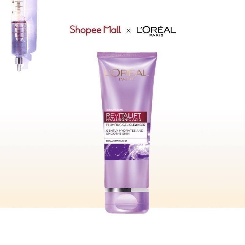 Ảnh Sữa rửa mặt cấp ẩm L'Oreal Paris Revitalift Hyaluronic Acid 100ml 4
