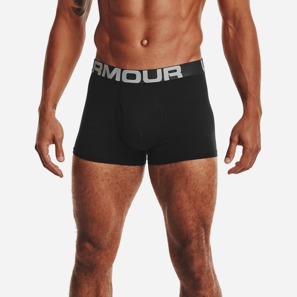 Ảnh Đồ Lót Nam Under Armour Charged Cotton® 3" Boxerjock® - Đen  - 1363616-001 3