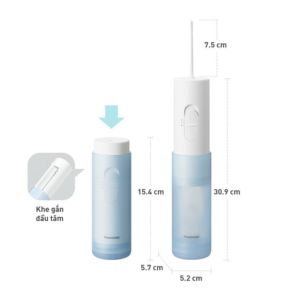 Ảnh Máy tăm nước cầm tay Panasonic dùng pin EW-DJ11 - Hàng chính hãng - Bảo hành 12 tháng 3