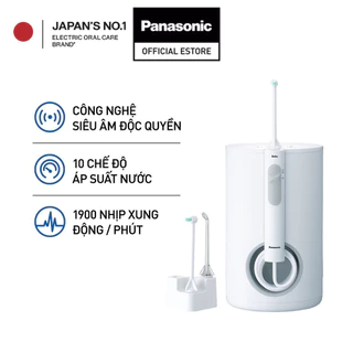 Máy tăm nước Panasonic EW1613W451- công nghệ siêu âm – 10 mức áp lực nước