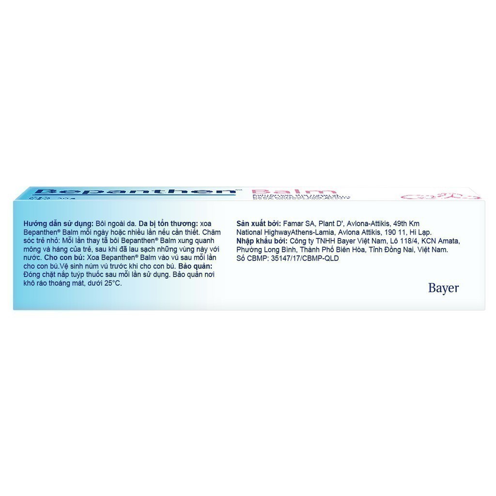 Ảnh Kem Chống Hăm BEPANTHEN Balm Dạng Kem Mỡ Tuýp 30G 2