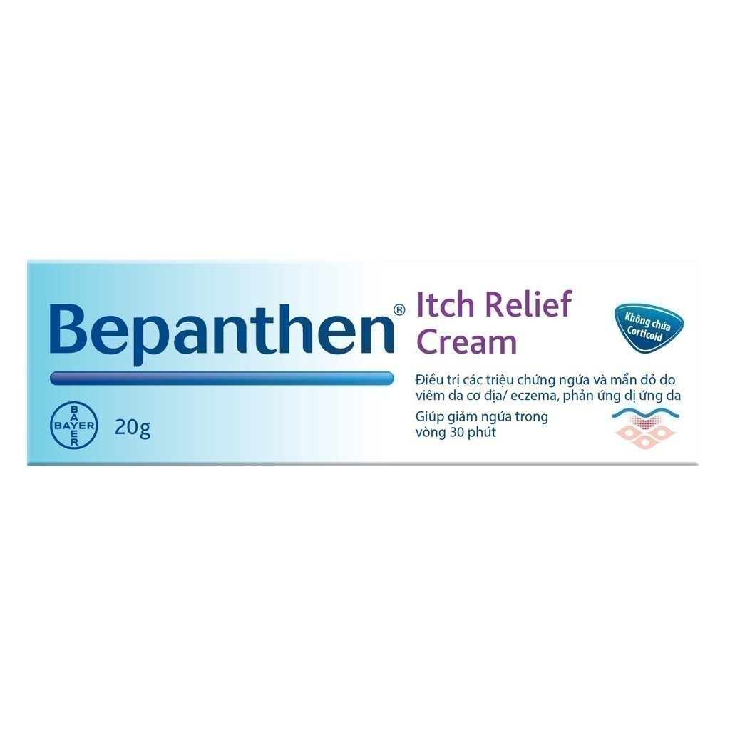 Ảnh Kem dưỡng bôi hỗ trợ giảm ngứa, mẩn đỏ do da khô, viêm da cơ địa chàm/eczema BEPANTHEN Itch Relief Cream 20g 4