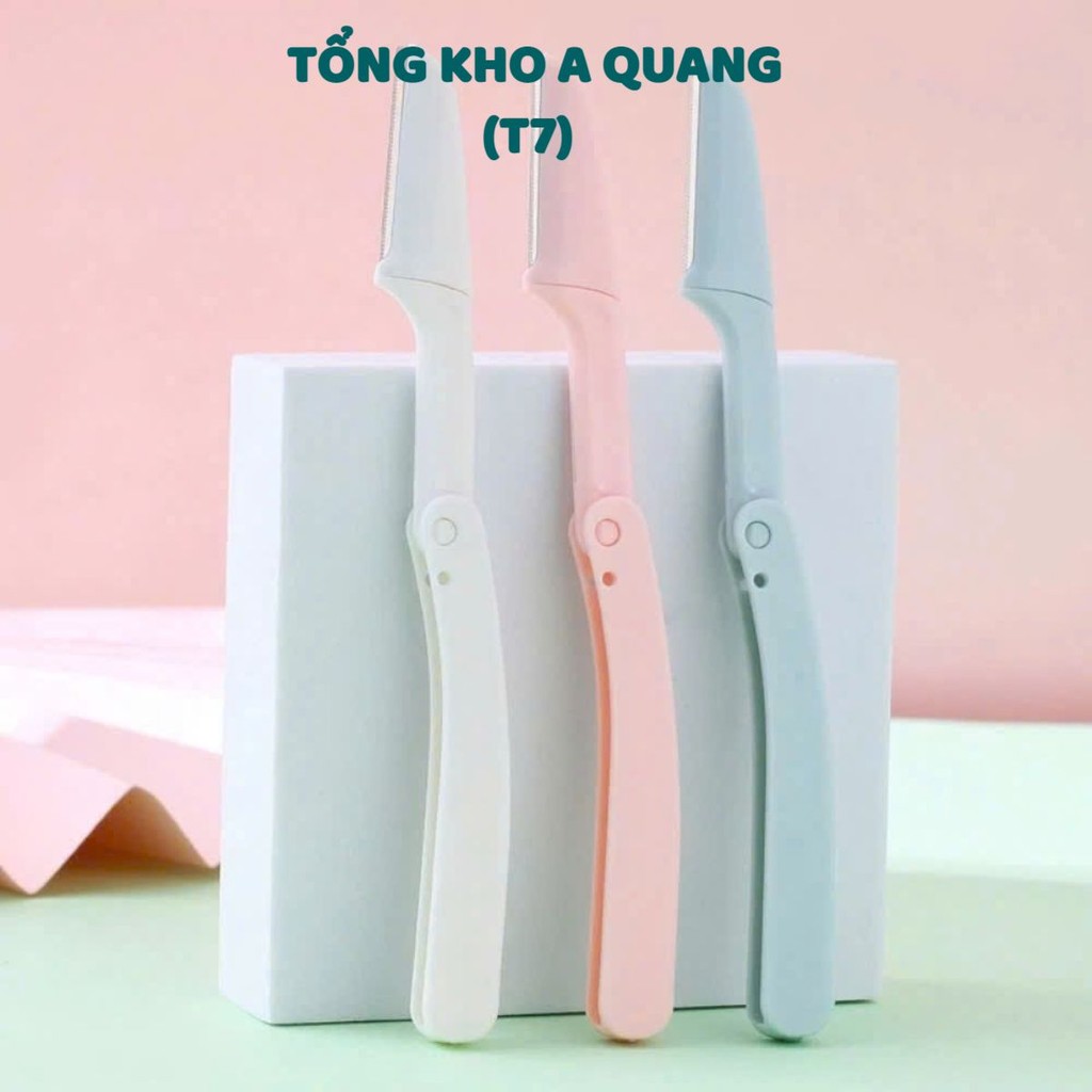 (COMBO 10)SET 3 DAO CẠO LÔNG MÀY AN TOÀN CHỐNG TRẦY - Dao Cạo Lông Mày Gấp Gọn Tiện Lợi,Bộ 3 Dụng Cụ Tỉa Chân Mày Cao Cấ