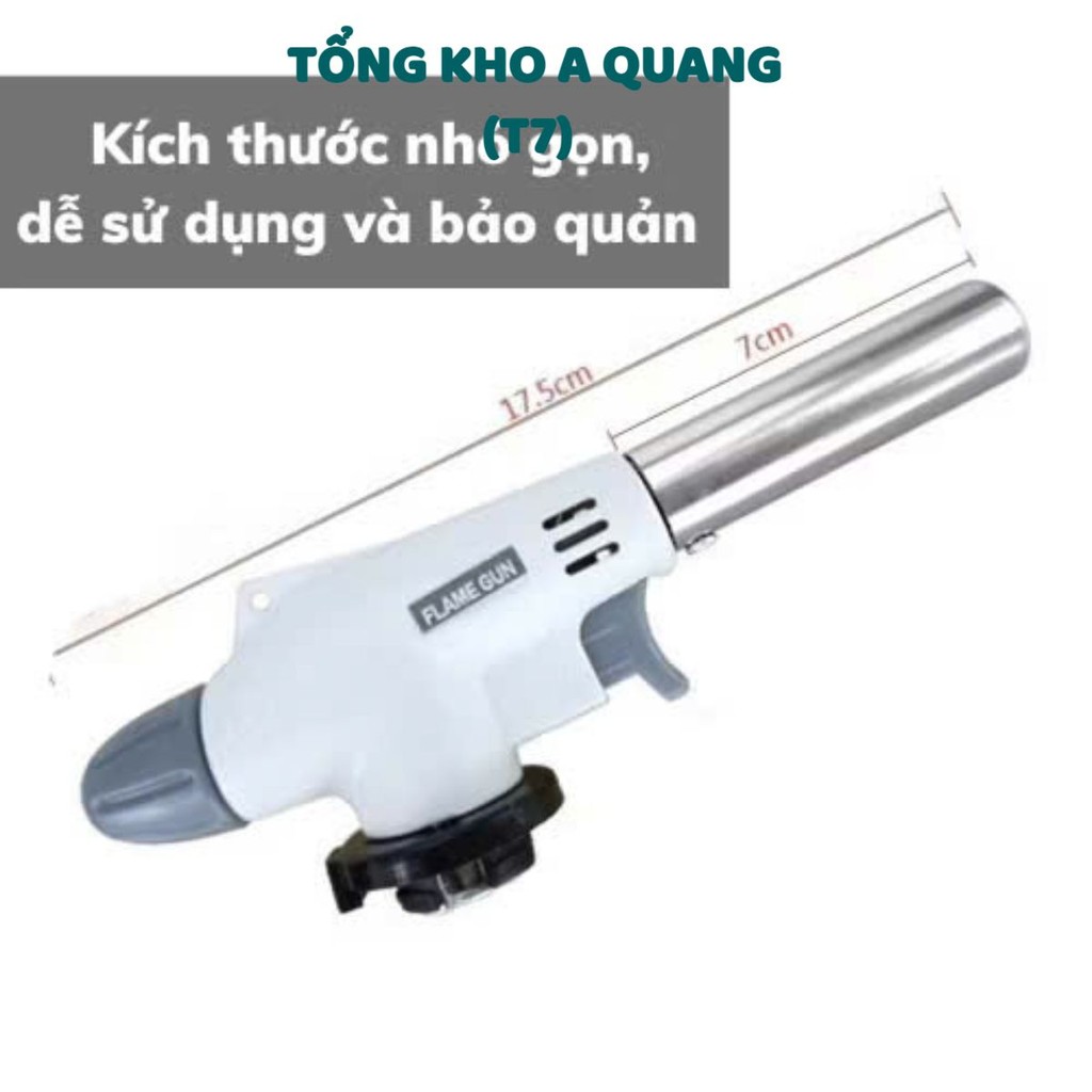 ĐÈN KHÒ GAS ĐIỆN TỬ SỬ DỤNG BÌNH GA MINI - Khò Ga Mini Flamegun Cầm Tay,Đầu Khò Nhập Khẩu Núm Điều Chỉnh Đa Chế Độ