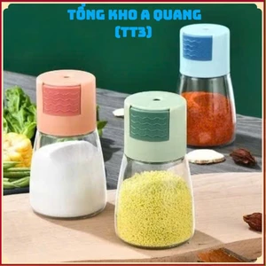 Lọ Đựng Gia Vị Thủy Tinh Cao Cấp,Hũ Gia Vị Cao Cấp Kiểm Soát Định Lượng Gia Vị - HŨ BẢO QUẢN GIA VỊ NÚT BẤM THÔNG MINH