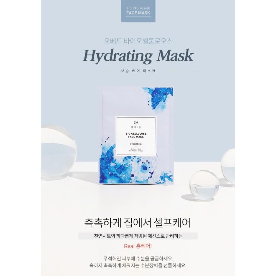 Mặt nạ sinh học OBED Bio cellulose 100% từ những sợi xơ sinh học dưỡng trắng Hàn Quốc