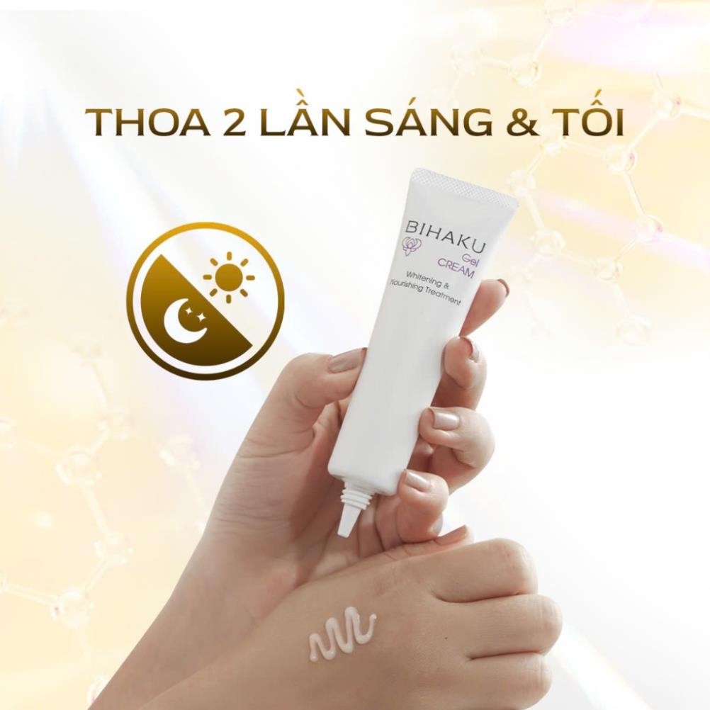 Kem dưỡng trắng mờ nám Bihaku Gel Cream giảm nám vàng Niacinamide 10% và Tranexamic Acid 3% 30g