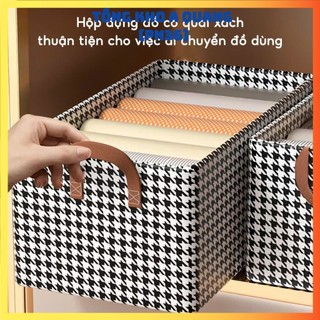 Hộp Đựng Đồ Giúp Sắp Xếp Đồ Gọn Gàng,Hộp Vải Chắc Chắn Tiện Lợi Cho Mọi Nhà - HỘP VẢI KHUNG SẮT CÓ ĐẾ LÓT CHỐNG ẨM
