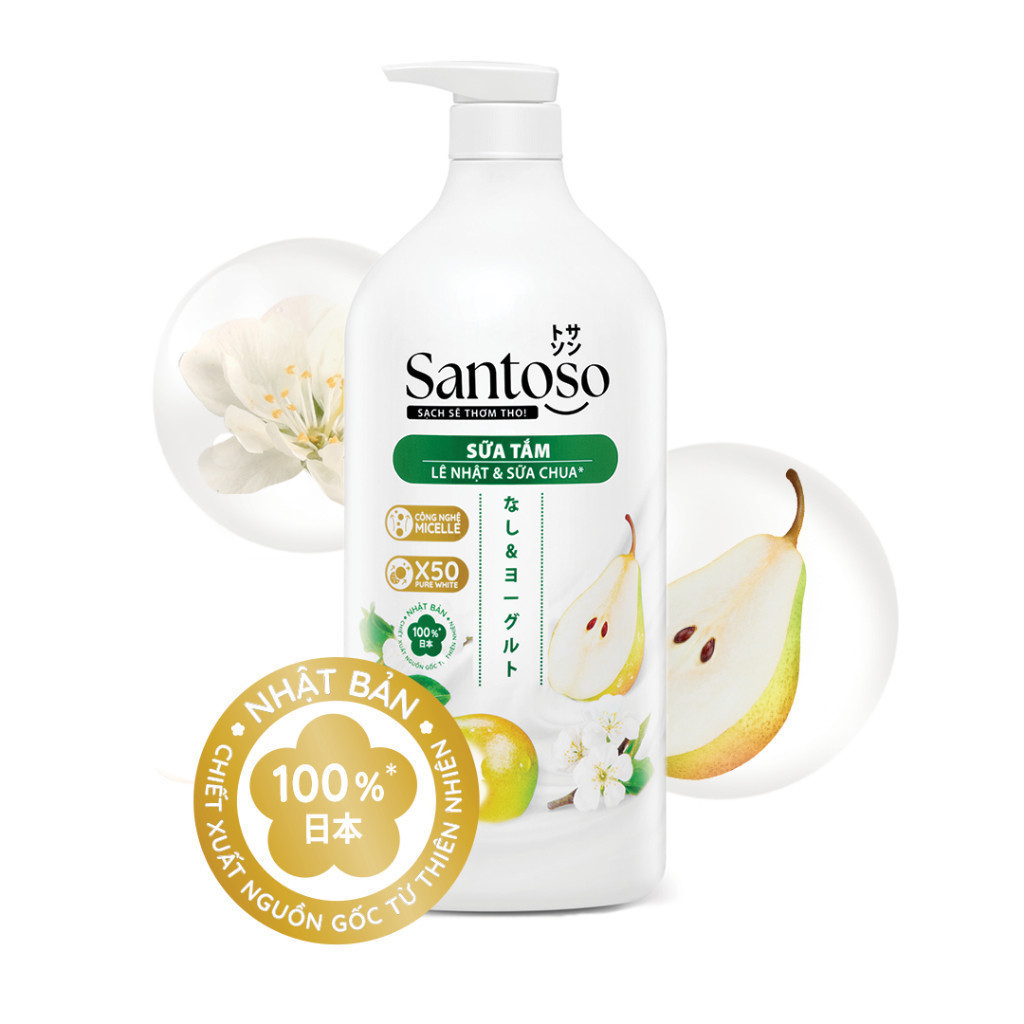 [Chọn mùi hương] Sữa tắm Santoso chai x 1kg