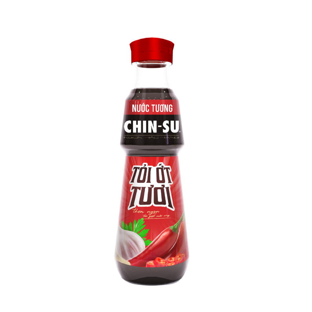 Nước Tương CHIN-SU Tỏi Ớt Chai 330ml