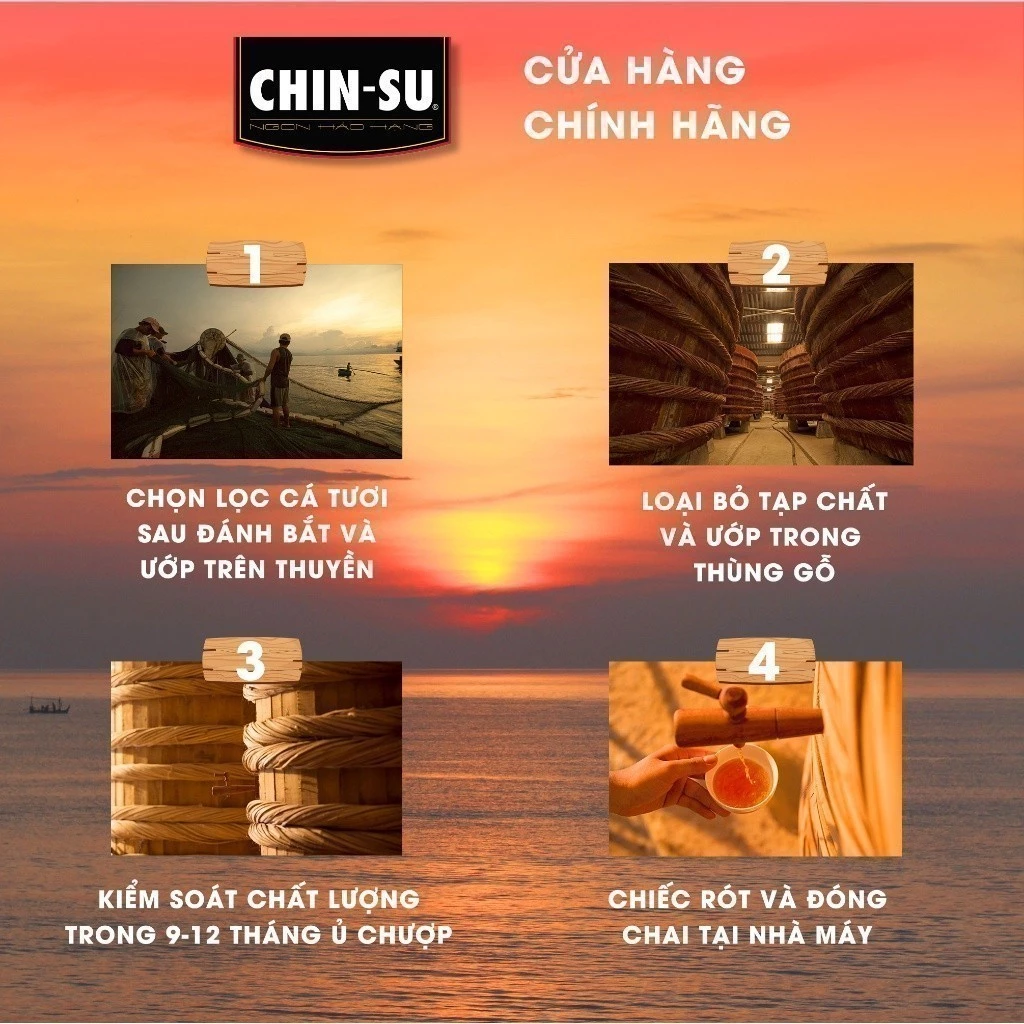 Nước Mắm CHIN-SU Cá Hồi Đậm Đặc Chai 500ml