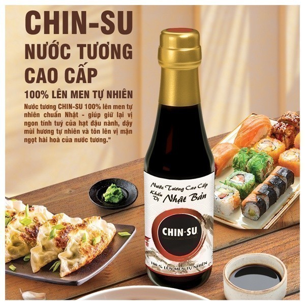 Nước Tương CHIN-SU Lên Men Nhật Bản Chai 300ml