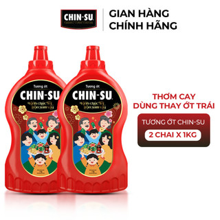 Combo 2 Tương Ớt CHIN-SU 1KG (Bao bì có thể thay đổi theo đợt nhập hàng)