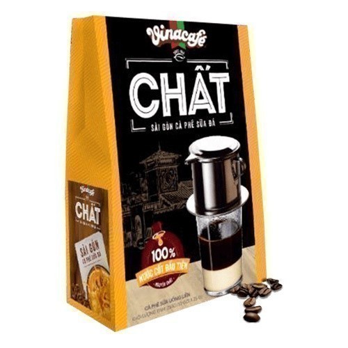 Cà Phê Vinacafé Chất Sài Gòn Cà Phê Sữa Đá - Hộp 10 Gói x 29g