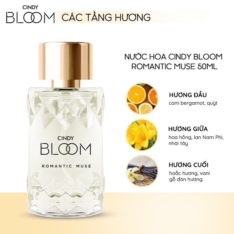 Ảnh Nước hoa nữ Cindy Bloom Romantic Muse hương quyến rũ lãng mạn 50ml 3