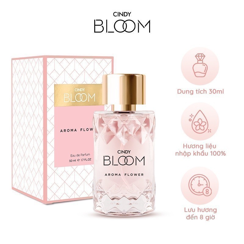 Ảnh Combo Sữa tắm nước hoa 640g + Nước hoa Cindy Bloom Aroma Flower 30ml hương ngọt ngào 4