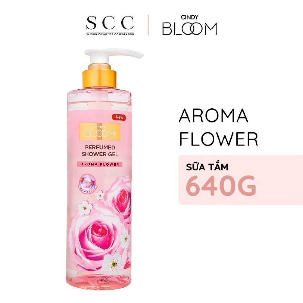 Ảnh Combo 2 Sữa tắm nước hoa Cindy Bloom Aroma Flower hương ngọt ngào nữ tính 640g/chai 3