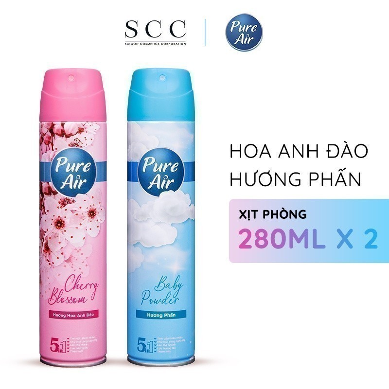 Ảnh Combo 2 chai xịt phòng nước hoa Pure Air 280ml/chai 2