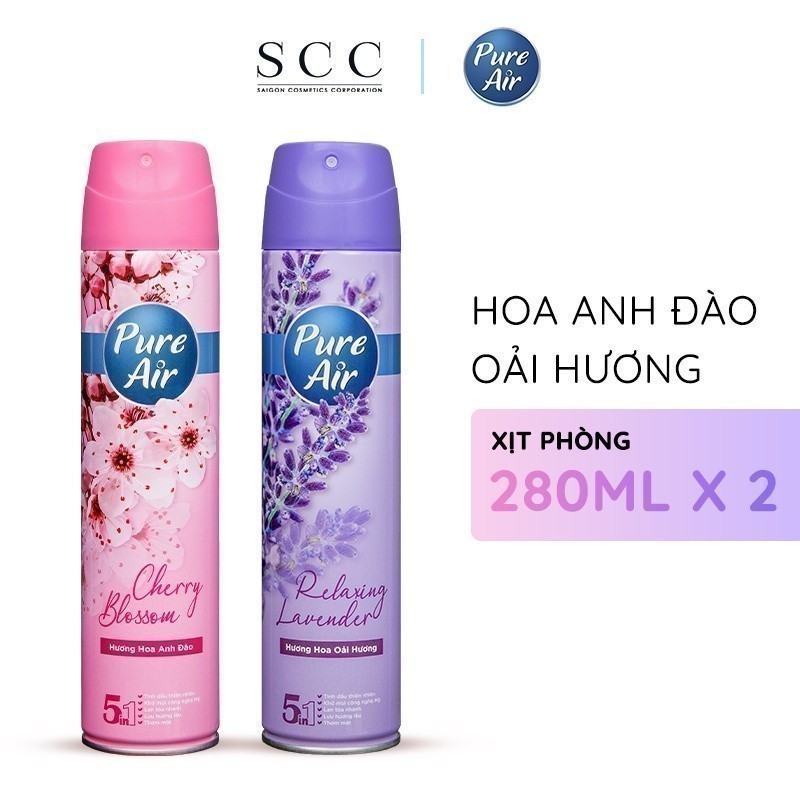 Ảnh Combo 2 chai xịt phòng nước hoa Pure Air 280ml/chai 4