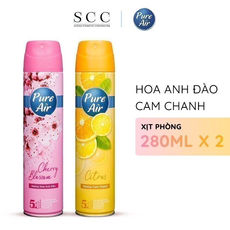 Ảnh Combo 2 chai xịt phòng nước hoa Pure Air 280ml/chai 1