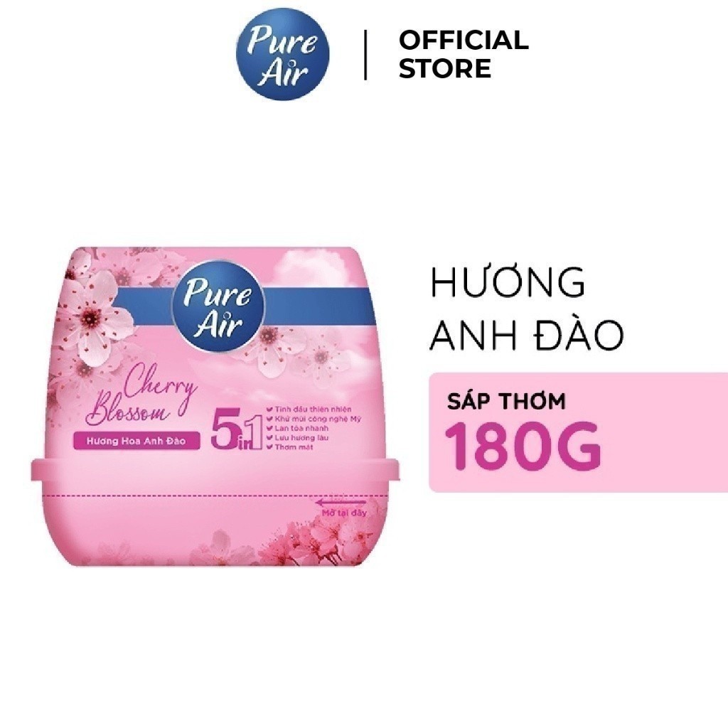 Ảnh Sáp thơm khử mùi Pure Air hương lavender/cam chanh/hoa anh đào 180g 4