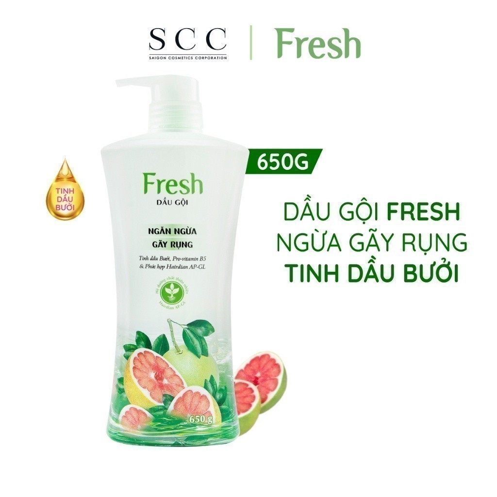 Ảnh Combo 2 Dầu gội Fresh Giảm gãy rụng tinh dầu Bưởi 650g/chai 3