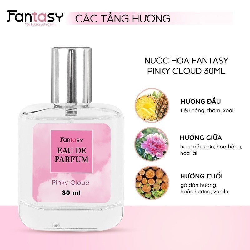 Ảnh Nước hoa nữ cho học sinh, sinh viên Fantasy ngọt ngào - Pinky Cloud 30ml 3