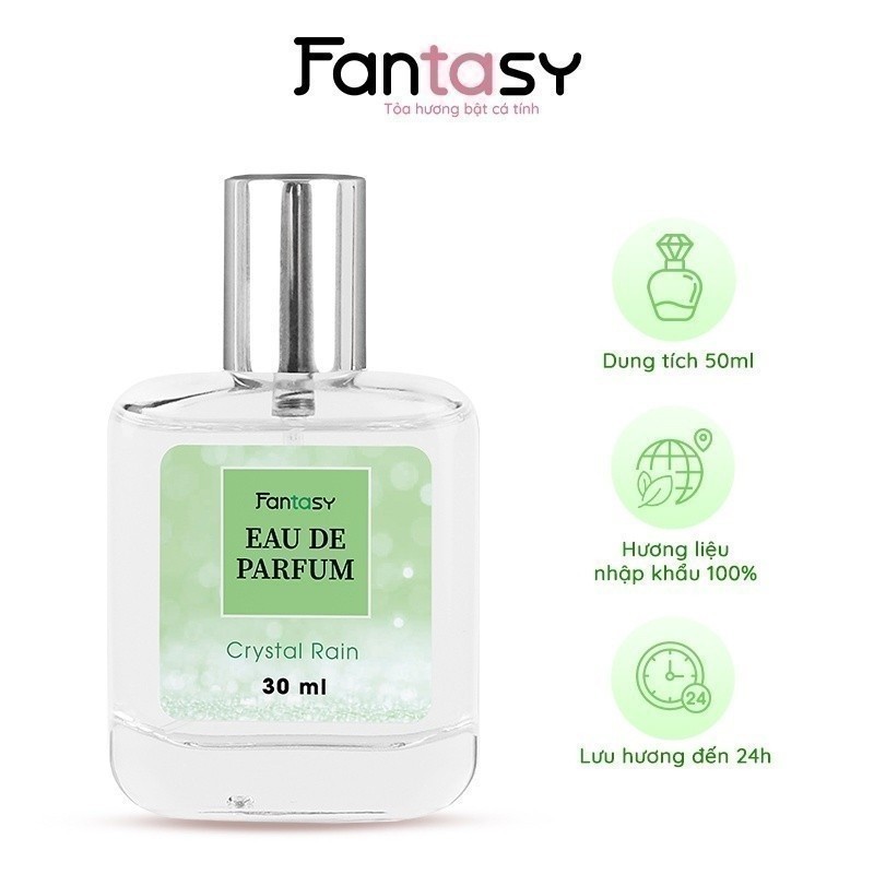 Ảnh Nước hoa nữ cho học sinh, sinh viên Fantasy tươi mát - Crystal Rain 30ml 3