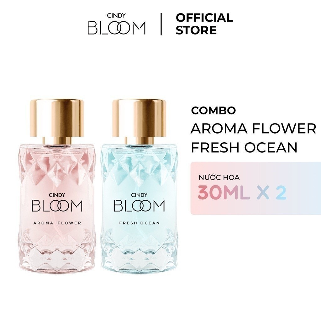Ảnh Combo 2 nước hoa Cindy Bloom 30ml/chai (Aroma Flower + Fresh Ocean) 1