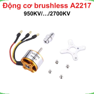 Động cơ điện, động cơ dc, không chổi than brushless A2217 trục 4.0 mm 950KV... 2700KV