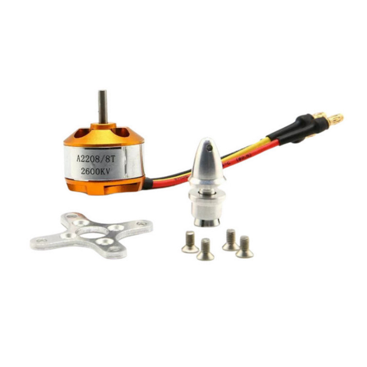 Động cơ không chổi than brushless A2208 trục 3.17mm 1100KV/1400KV/1800KV/2600KV