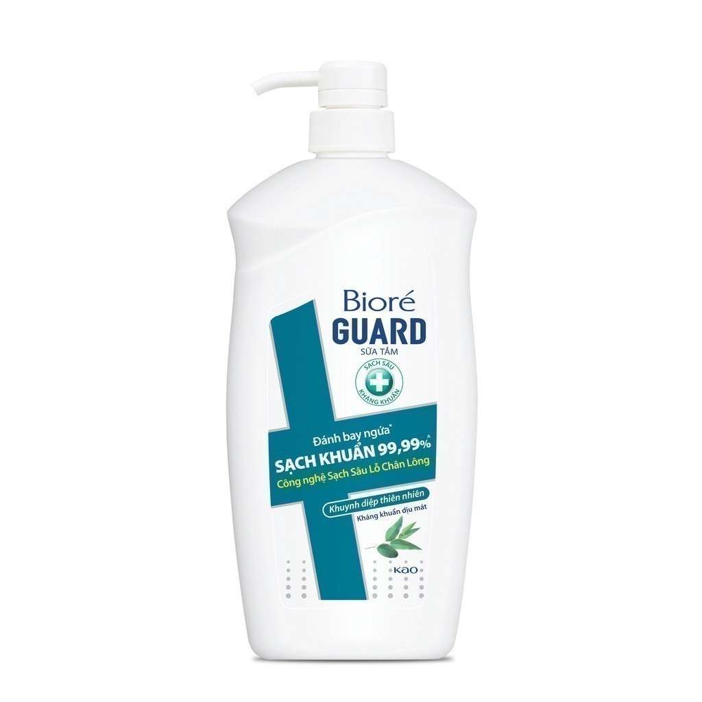 Ảnh Sữa Tắm Sạch Sâu Kháng Khuẩn Khuynh Diệp Thiên Nhiên Biore Guard 800g 3