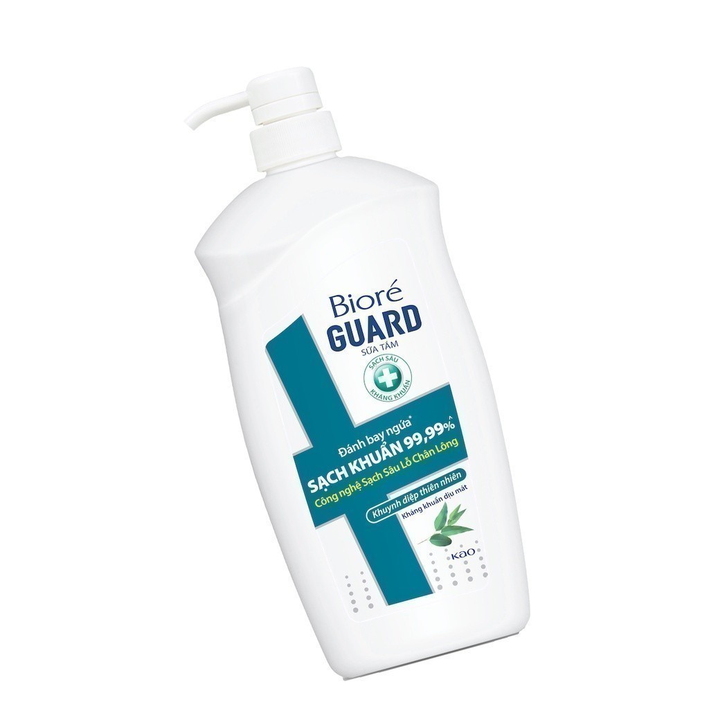 Ảnh Sữa Tắm Sạch Sâu Kháng Khuẩn Khuynh Diệp Thiên Nhiên Biore Guard 800g 4