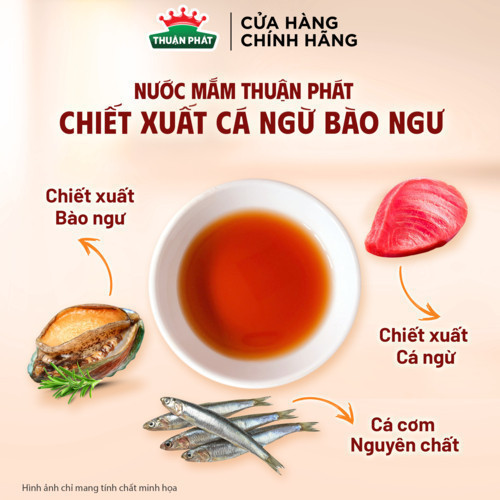 Ảnh Nước mắm Thuận Phát Cá ngừ bào ngư/Cá hồi tỏi đen 490ml - Chiết xuất từ nguyên liệu hảo hạng 4
