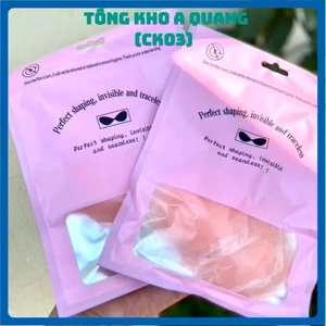 MIẾNG DÁN NGỰC SILICON TÚI ZIP, Túi 5 Cặp Miếng Dán Silicon Dán Ti 5 Cặp Sử Dụng Nhiều Lần: MIENGDANNGUC536