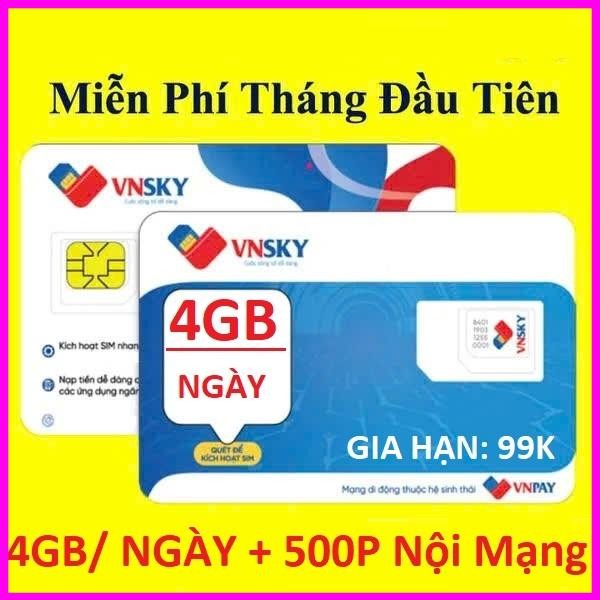 Sim SKY99 Liên Kết Sóng Mobifone- 4GB GỌI MIỄN PHÍ THÁNG ĐẦU + SIM ...