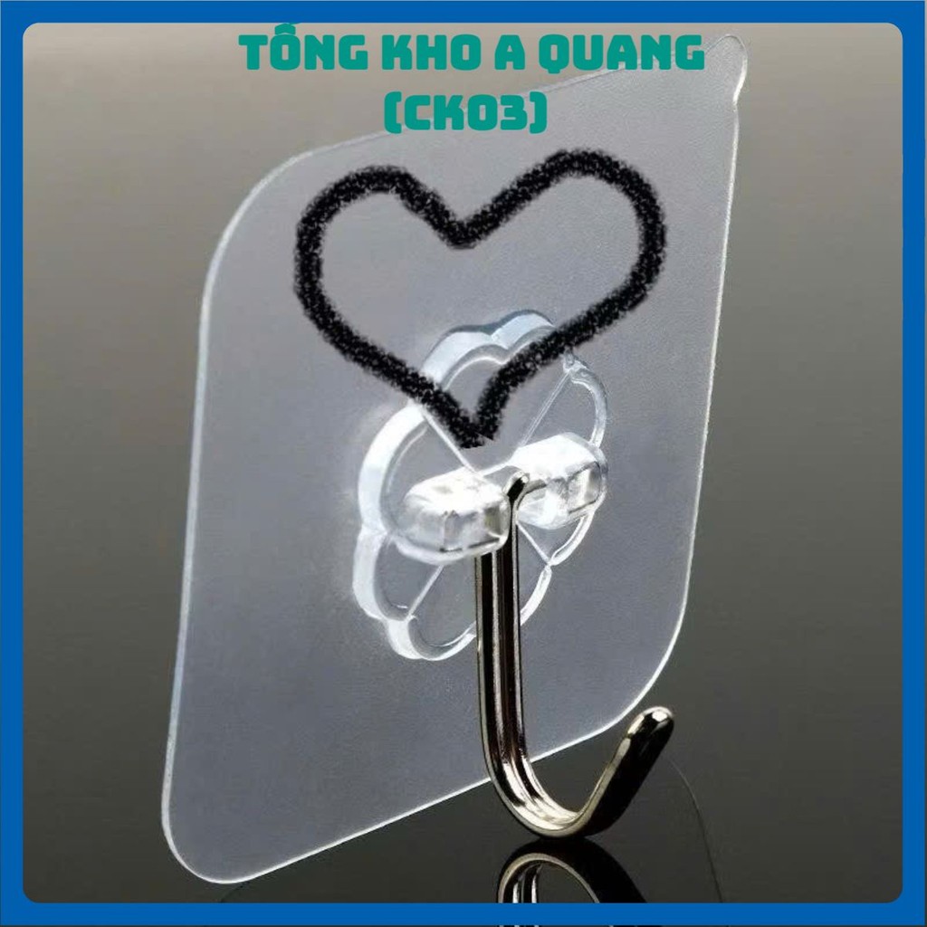[COMBO 10] Móc Treo Đồ Dán Tường Siêu Dính Chịu Lực Tốt, MÓC DÁN TƯỜNG TRONG SUỐT - MOCDANTREODO43