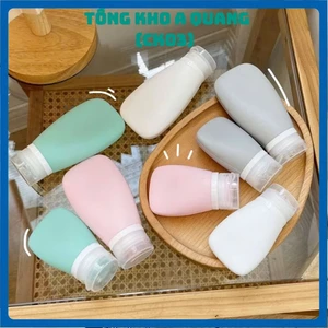 BỘ 3 LỌ CHIẾT SILICON MỀM, Tuýp Silicon Chiết Mỹ Phẩm Du Lịch - Chai Lọ Chiết Đựng Dầu Gội, Sữa Rửa Mặt, Lotion-LO19