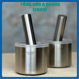 SET CỐI CHÀY BẰNG INOX - Bộ Cối Chày, Chày Cối Bằng Inox Cầm Tay Siêu Tiện Lợi - CHAYCOI297