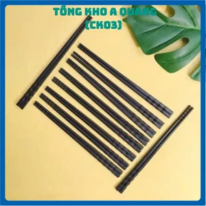 10 ĐÔI ĐŨA NHỰA LƯỢN SÓNG, Đũa Nhựa Phip Đen - DUANHUA897