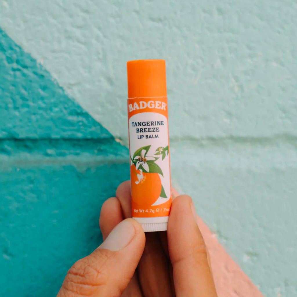 Ảnh Son dưỡng môi hữu cơ BADGER Tangerine Breeze Lip Balm USDA Organic - 4.2g 4
