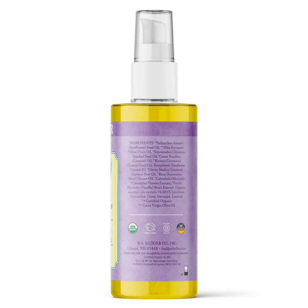 Ảnh Dầu hữu cơ chống rạn da mẹ bầu BADGER Organic Belly Oil phòng ngừa nứt da, giảm ngứa an toàn – 118mL 3