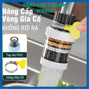Đầu Lọc Nước Trực Tiếp Tại Vòi 6 Tầng Mẫu Mới, ĐẦU LỌC TRỤ TRÒN - DAULOC8521