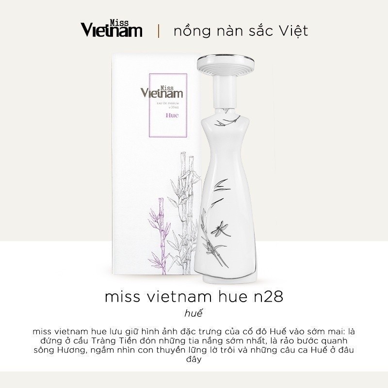 Ảnh Nước hoa nữ Miss Vietnam - Huế N28 - Hộp sứ trắng EDP 35ml 4