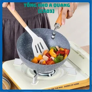 Chảo chống dính sâu lòng Vân Đá dùng mọi loại bếp Cao Cấp Tiện Dụng, CHẢO NHẬT VÂN ĐÁ - CHAO024