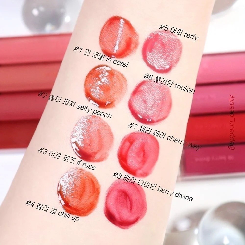 [Rom&nd x KOL] Son tint bóng, siêu lì cho đôi môi căng mọng Hàn Quốc Romand Dewyful Water Tint 5g