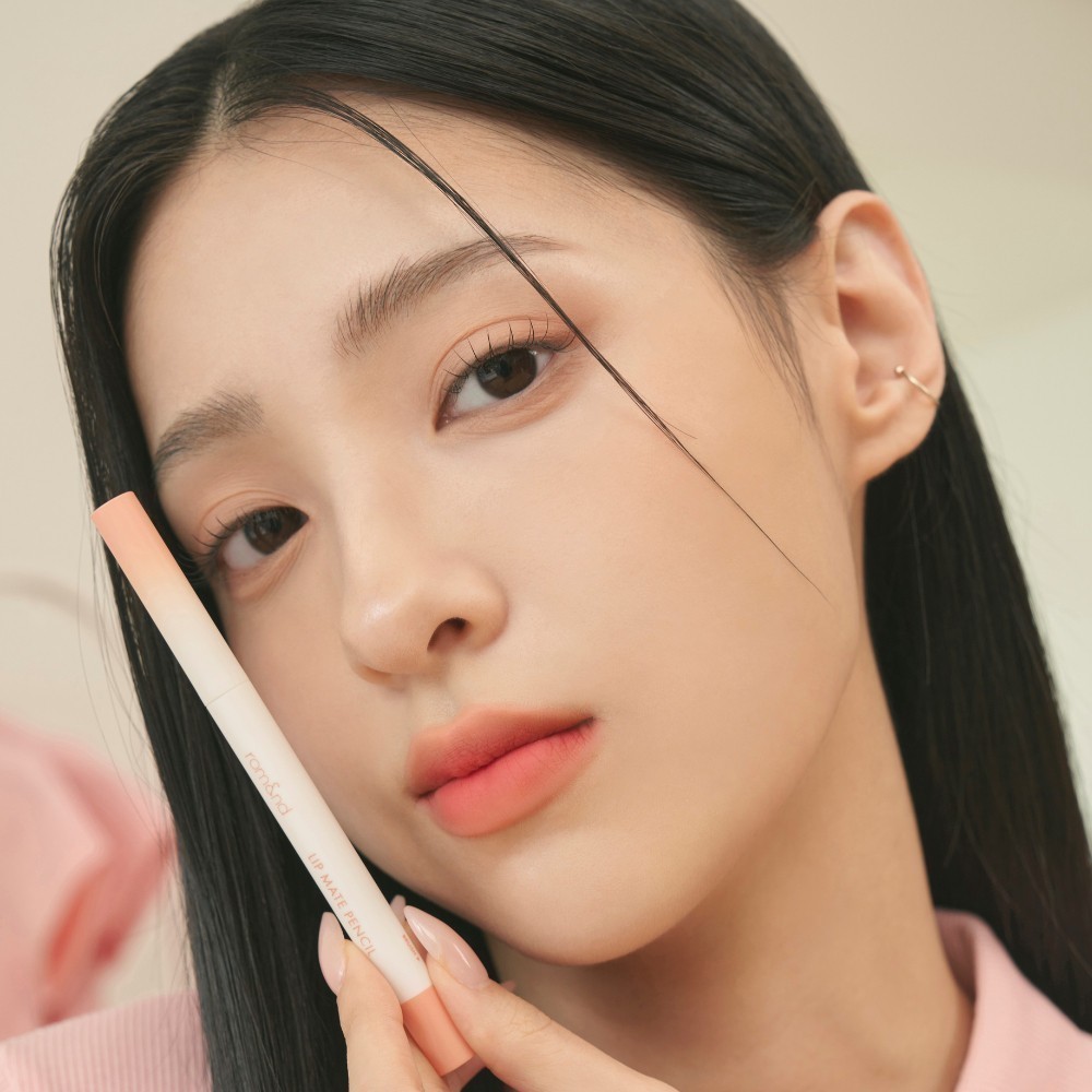 Combo Chì Kẻ Viền Môi Romand Lip Mate Pencil + Son Bóng Romand Glasting Color Gloss