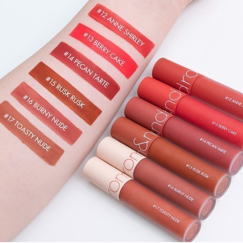 Ảnh Son kem lì cực nhẹ môi Hàn Quốc Romand Zero Velvet Tint 5.5g 1