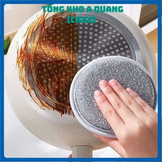Miếng Bọt Biển Cọ Rửa Xoong Nồi Chống Xước Bề Mặt, Khăn Lưới Rửa Chén Dĩa Đa Nằng,  SET 3 MIẾNG CỌ RỬA XOONG